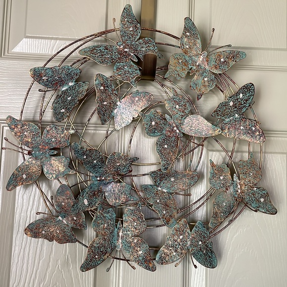 Other - “Butterflies are free”  Wonderful circle of flying metal butterflies wall art.